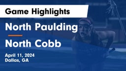 North Paulding  vs North Cobb  Game Highlights - April 11, 2024