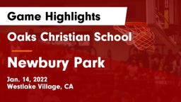 Oaks Christian School vs Newbury Park  Game Highlights - Jan. 14, 2022