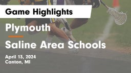 Plymouth  vs Saline Area Schools Game Highlights - April 13, 2024