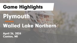 Plymouth  vs Walled Lake Northern  Game Highlights - April 26, 2024