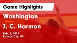 Washington  vs J. C. Harmon  Game Highlights - Feb. 5, 2021