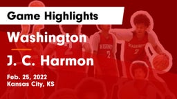 Washington  vs J. C. Harmon  Game Highlights - Feb. 25, 2022