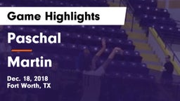 Paschal  vs Martin  Game Highlights - Dec. 18, 2018