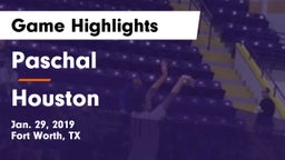Paschal  vs Houston  Game Highlights - Jan. 29, 2019