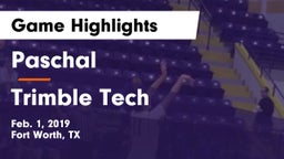 Paschal  vs Trimble Tech  Game Highlights - Feb. 1, 2019