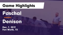 Paschal  vs Denison Game Highlights - Dec. 7, 2019