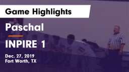 Paschal  vs INPIRE 1 Game Highlights - Dec. 27, 2019