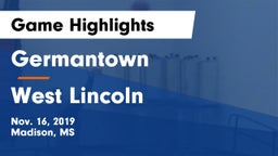 Germantown  vs West Lincoln  Game Highlights - Nov. 16, 2019