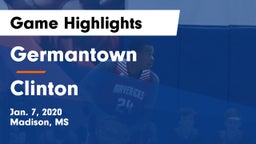 Germantown  vs Clinton  Game Highlights - Jan. 7, 2020
