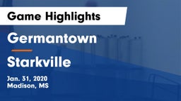 Germantown  vs Starkville  Game Highlights - Jan. 31, 2020