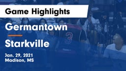 Germantown  vs Starkville  Game Highlights - Jan. 29, 2021
