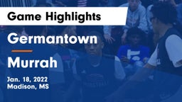 Germantown  vs Murrah  Game Highlights - Jan. 18, 2022