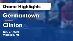 Germantown  vs Clinton  Game Highlights - Jan. 27, 2023