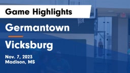 Germantown  vs Vicksburg  Game Highlights - Nov. 7, 2023