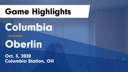 Columbia  vs Oberlin Game Highlights - Oct. 3, 2020