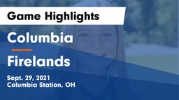 Columbia  vs Firelands  Game Highlights - Sept. 29, 2021
