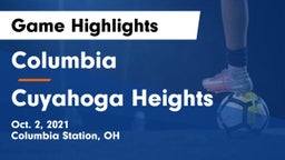 Columbia  vs Cuyahoga Heights  Game Highlights - Oct. 2, 2021