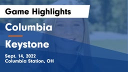 Columbia  vs Keystone Game Highlights - Sept. 14, 2022