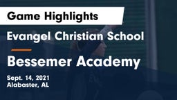 Evangel Christian School vs Bessemer Academy  Game Highlights - Sept. 14, 2021