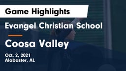 Evangel Christian School vs Coosa Valley Game Highlights - Oct. 2, 2021