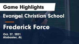 Evangel Christian School vs Frederick Force Game Highlights - Oct. 27, 2021