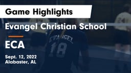 Evangel Christian School vs ECA Game Highlights - Sept. 12, 2022