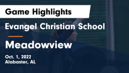 Evangel Christian School vs Meadowview Game Highlights - Oct. 1, 2022