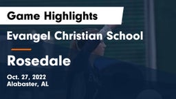 Evangel Christian School vs Rosedale Game Highlights - Oct. 27, 2022