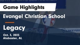 Evangel Christian School vs Legacy Game Highlights - Oct. 3, 2023