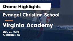 Evangel Christian School vs Virginia Academy Game Highlights - Oct. 26, 2023