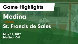 Medina  vs St. Francis de Sales  Game Highlights - May 11, 2022