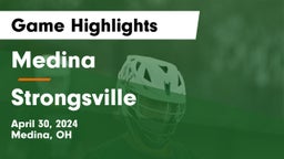 Medina  vs Strongsville  Game Highlights - April 30, 2024