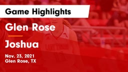 Glen Rose  vs Joshua Game Highlights - Nov. 23, 2021