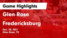 Glen Rose  vs Fredericksburg  Game Highlights - Dec. 28, 2021