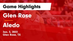 Glen Rose  vs Aledo  Game Highlights - Jan. 3, 2022