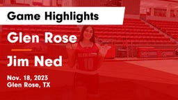 Glen Rose  vs Jim Ned Game Highlights - Nov. 18, 2023