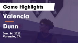 Valencia  vs Dunn Game Highlights - Jan. 16, 2023