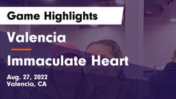 Valencia  vs Immaculate Heart Game Highlights - Aug. 27, 2022