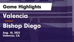 Valencia  vs Bishop Diego Game Highlights - Aug. 18, 2023