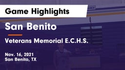 San Benito  vs Veterans Memorial E.C.H.S. Game Highlights - Nov. 16, 2021