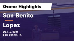 San Benito  vs Lopez  Game Highlights - Dec. 3, 2021