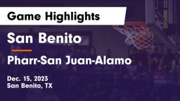 San Benito  vs Pharr-San Juan-Alamo  Game Highlights - Dec. 15, 2023