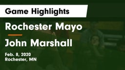 Rochester Mayo  vs John Marshall  Game Highlights - Feb. 8, 2020