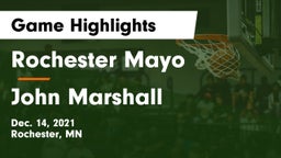 Rochester Mayo  vs John Marshall  Game Highlights - Dec. 14, 2021