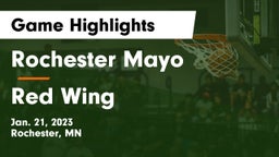 Rochester Mayo  vs Red Wing  Game Highlights - Jan. 21, 2023