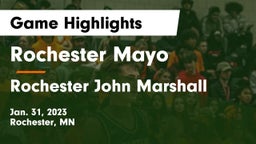 Rochester Mayo  vs Rochester John Marshall  Game Highlights - Jan. 31, 2023
