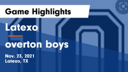 Latexo  vs overton boys Game Highlights - Nov. 23, 2021