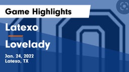Latexo  vs Lovelady  Game Highlights - Jan. 24, 2022