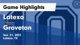Latexo  vs Groveton  Game Highlights - Jan. 31, 2022