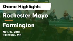 Rochester Mayo  vs Farmington  Game Highlights - Nov. 27, 2018